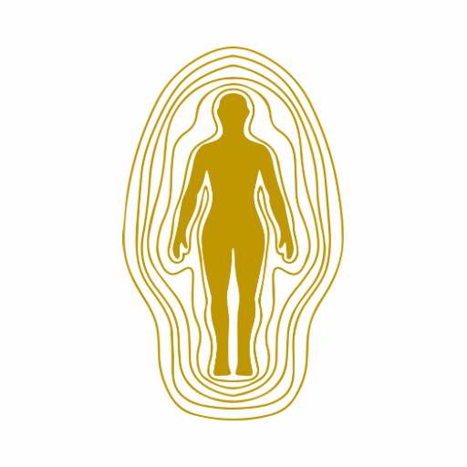 Ein Menschlicher Körper mit Aura als Symbol für Aurachirurgie